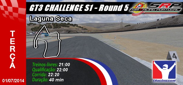 GT3 Challenge S1 - Round 5 - Laguna Seca