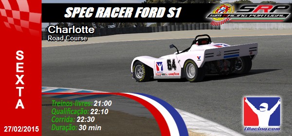 Spec Racer Ford S1 - Round 4 - Charlotte