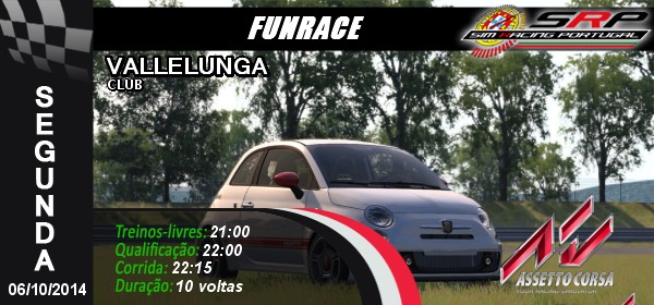 Funrace Fiat 500@ Vallelunga – Assetto Corsa : SimRacing Portugal